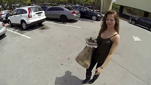 Slutty redhead is always up for going to the motel with strangers